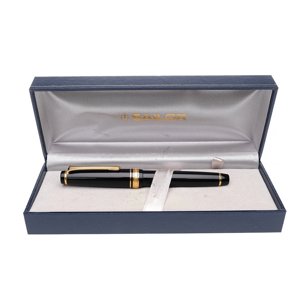 Sailor Pro Gear Standard Black GT Fountain pen Zoom Nib Pre-owned